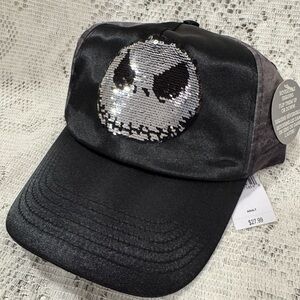 Disney parks reversible sequence flip up/down Jack skeleton NWT black silver